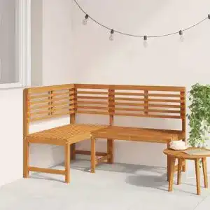 Garteneckbank (Holz) Tidyard Eckbank 140 cm Massivholz Akazie
