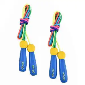 Springseil Kinder OTraki Rope Skipping Seil Verstellbare 2 Stück