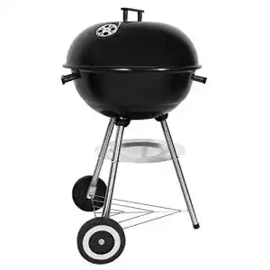 Kugelgrill Sunjas Holzkohlegrill Rundgrill mit Deckel mit Rädern