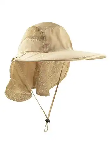Wanderhut WANYING Unisex UV Schutz Sonnenhut Nackenschutz