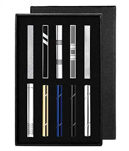 Krawattennadel YADOCA 10 Pcs Krawattenklammer Set