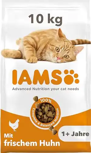 IAMS-Katzenfutter Iams for Vitality, trocken, Huhn, 10 kg