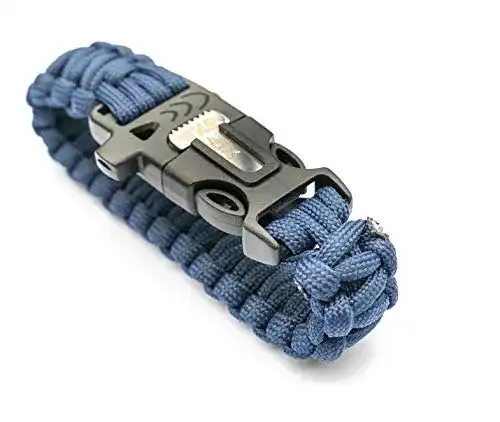 Survival-Armband WIKA Survival Armband, Paracord, Feuerstein