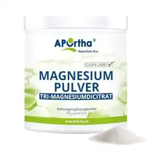 Magnesiumcitrat-Pulver APOrtha Magnesium Citrat 400g vegan