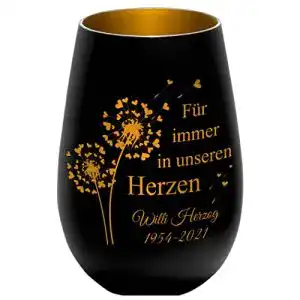 Grabschmuck Laserfy Trauerlicht, Für Immer in unseren Herzen