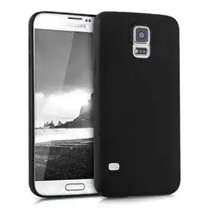 Samsung-Galaxy-S5-Hülle kwmobile, Hülle Silikon, Soft, Schwarz