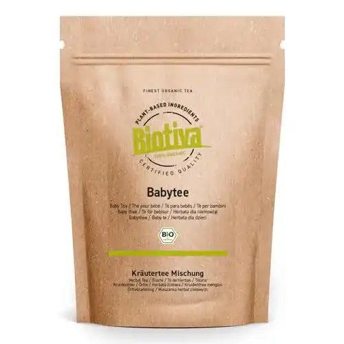 Babytee Biotiva Lilabu 100g Bio, Bio-Bäuchleintee, ohne Zusätze