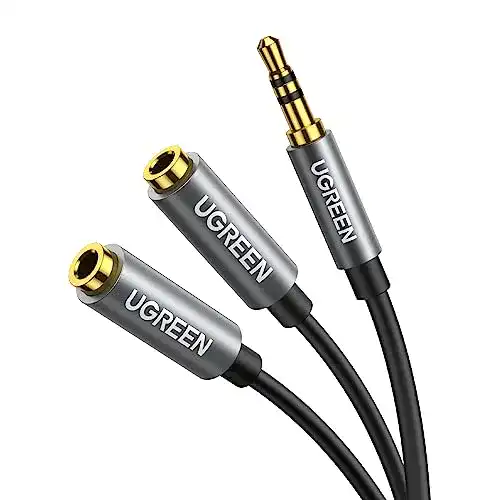 Kopfhörer-Splitter UGREEN Audio Splitter für Zwei Kopfhörer