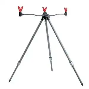 Brandungsrutenhalter .Jenzi Jenzi Tripod mit 3 Rutenauflagen komplett , ideal zum Brandungsangeln