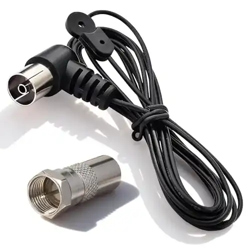 Wurfantenne BINGFU FM UKW Antenne 75 Ohm Koax-Kupplung