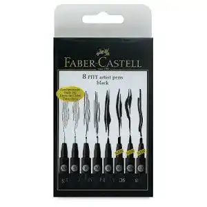 Zeichenstifte Faber-Castell 167137 Tuschestift Pitt Artist Pen, 8er