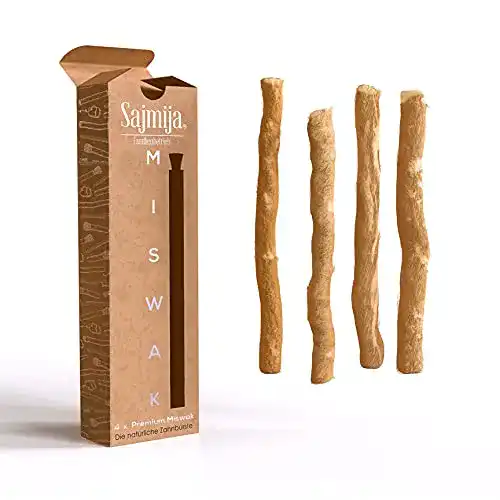 Miswak SAJMIJA 4 x, Siwak, Die Natürliche Zahnbürste
