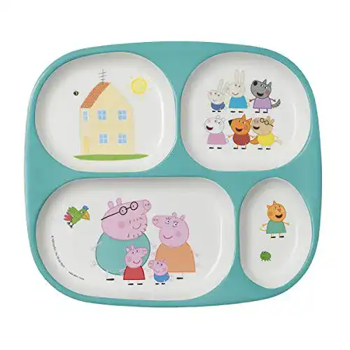 Kinderteller Peppa Pig Petit Jour Paris, Menü Tablett