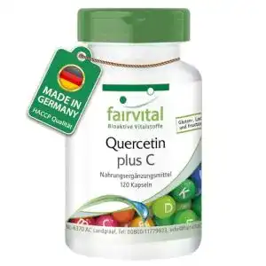 Quercetin fairvital Kapseln mit Vitamin C, 120 Kapseln, Antioxidans