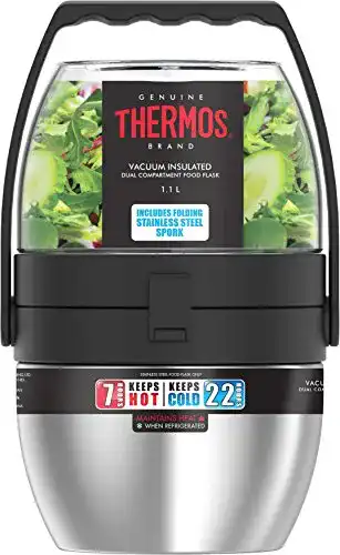 Thermo-Lunchbox Thermos Dual Fach Speisebehälter, 1.1 L