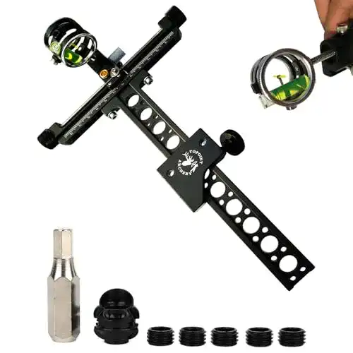 Compoundbogen-Visier Milaem Bogenschießen Bogenvisier 1 Pin 0.059″