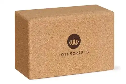 Yogablock Kork Lotuscrafts Supra Grip – ökologisch hergestellt