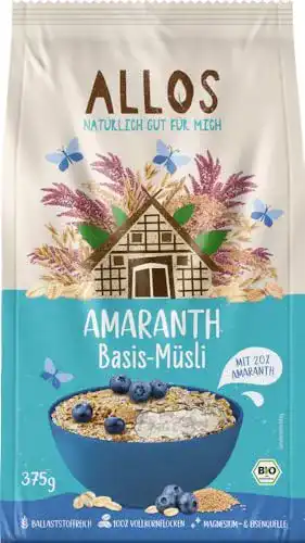 Basis-Müsli Allos Bio Amaranth Basis Müsli, 2 x 375 gr