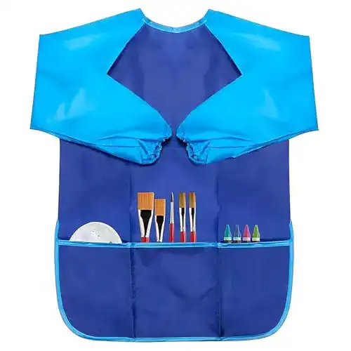 Kinderschürze Voarge Malschürze, Nylon, wasserdicht mit Ärmel