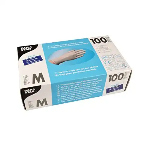 Vinylhandschuhe PAPSTAR Handschuhe Vinyl/12233 M natur