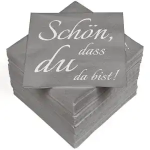 Papierservietten Heku 30243-136: 100 Servietten, 3-lagig