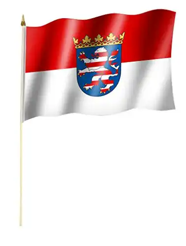 Hessen-Flagge Sportfanshop24 Stockflagge/Stockfahne HESSEN