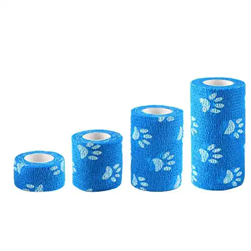Verband Andux Zone Selbstklebende Bandage 4 Rollen Cohesive