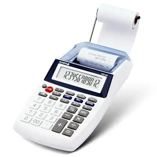 Tischrechner mit Papierrolle Olympia CPD 425, 12- stellige, LCD