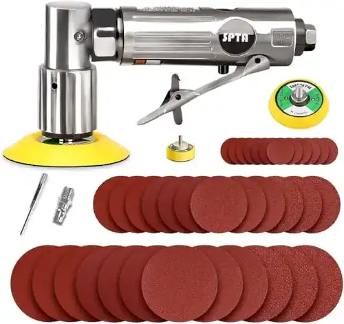 Druckluftschleifer SPTA 80mm Winkelschleifer Mini Druckluft 12tlg
