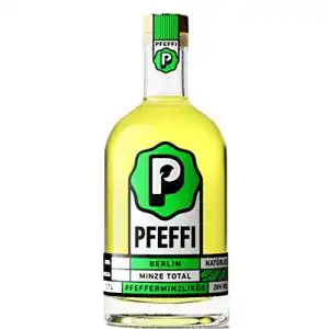 Pfefferminzlikör Pfeffi Berlin, 1 x 0,7l, Natürlicher