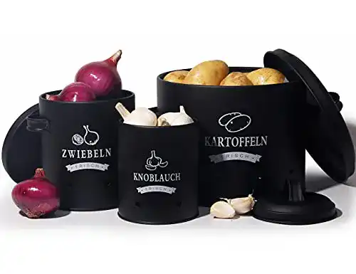 Schwarze Dose Theo&Cleo Kartoffel Vorratsdosen Set