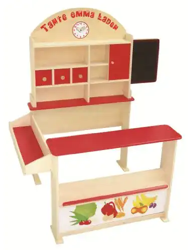 Die beste Kaufladen roba 'Tante Emma', Kinder Kaufmannsladen, Holz natur 2026 Test Bestseller Kaufladen roba ‘Tante Emma’, Kinder Kaufmannsladen, Holz natur