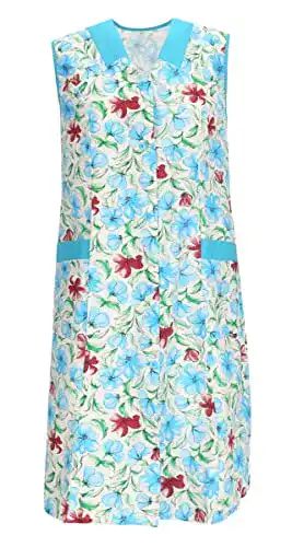 Kittelschürze Schuerzenfabrik Baumwolle Hauskleid ohne Arm