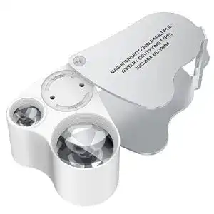 Juwelierlupe KIMILAR 30 X 60 X Juwelier Lupe LED beleuchtet