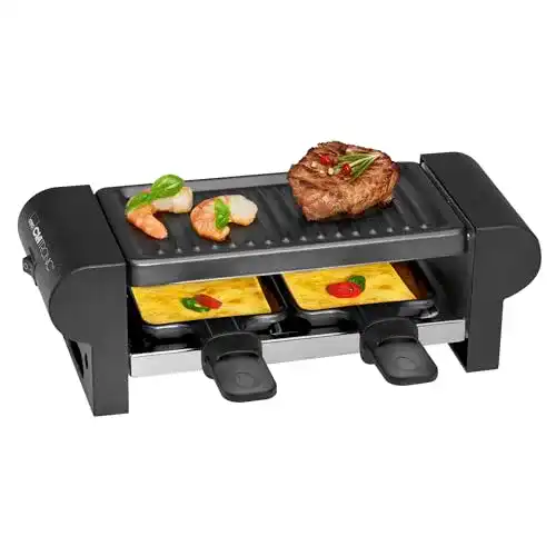 Raclette für 2 Personen Clatronic RG 3592, inkl. 2 Pfännchen