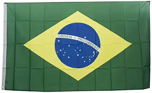 Brasilien-Flagge Fig Brasilien-Fahne, Mehrfarbig, 90 x 150 cm