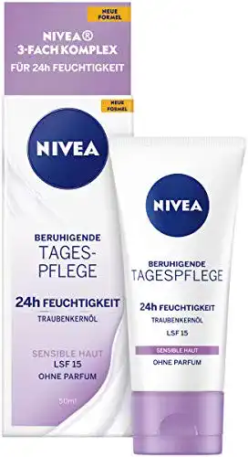 Gesichtscreme ohne Parabene NIVEA Beruhigende Tagespflege 24h