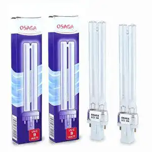 UVC-Lampe Osaga DUOPACK UV-C UV, 9 Watt UVC-9 PL G23