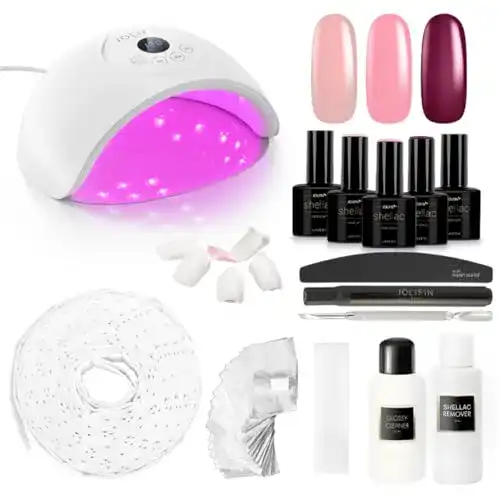 Shellac-Starter-Set Jolifin LAVENI Shellac Starter UV-Nagellack