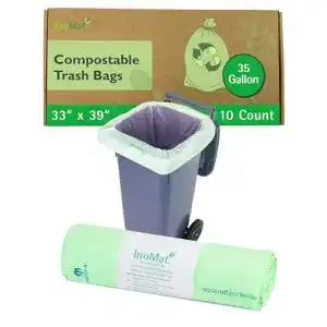 Kompostierbare Müllbeutel bioMat 120/140 Lt. ® 10 Stk.