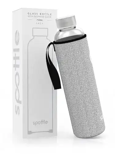 Trinkflasche-Glas spottle ® Glasflasche – Trinkflasche aus Glas