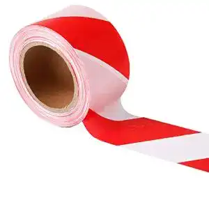 Absperrband rot-weiß TopSoon Warnband 70 mm x 200 m