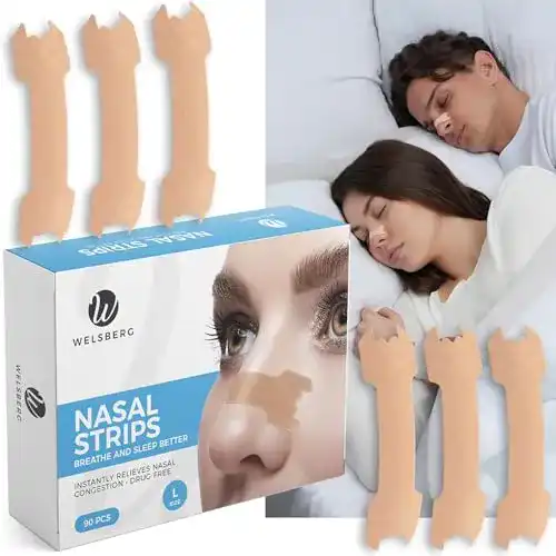Nasenpflaster schnarchen Welsberg 90x Größe L Nasenpflaster