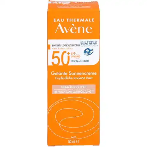 Getönte Sonnencreme Avene LSF 50, 50ml