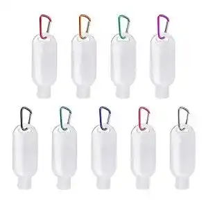 Reiseflaschen mit Karabiner Born Feel Tragbar 50ml 9 Stück