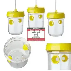 Mittel gegen Wespen Kinzo Wespenfalle 3er Set, ø9x13cm