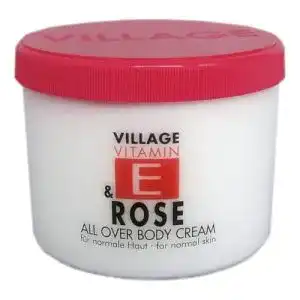 Rosencreme Village 9506-11 Rose Body Cream 500ml, Vitamin E