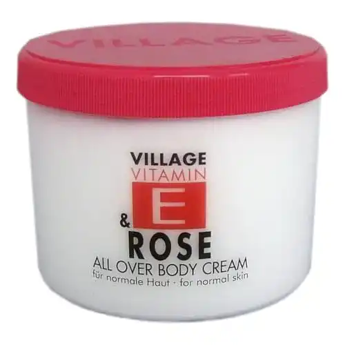 Rosencreme Village 9506-11 Rose Body Cream 500ml, Vitamin E