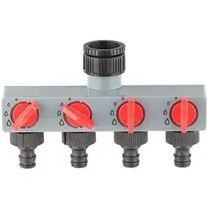 4-Wege-Verteiler Aqualin Regulierbarer 4 Wege Wasserverteiler