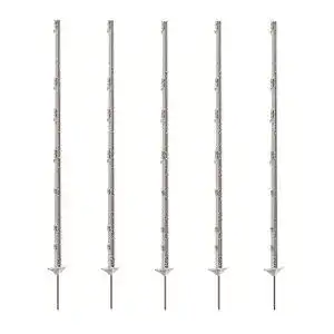Weidezaunpfähle Growi, Kunststoff 156 cm weiß 40 Stück